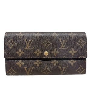 Authenticated Louis Vuitton Porte Tresor International Sarah Long Wallet